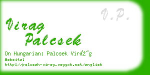 virag palcsek business card